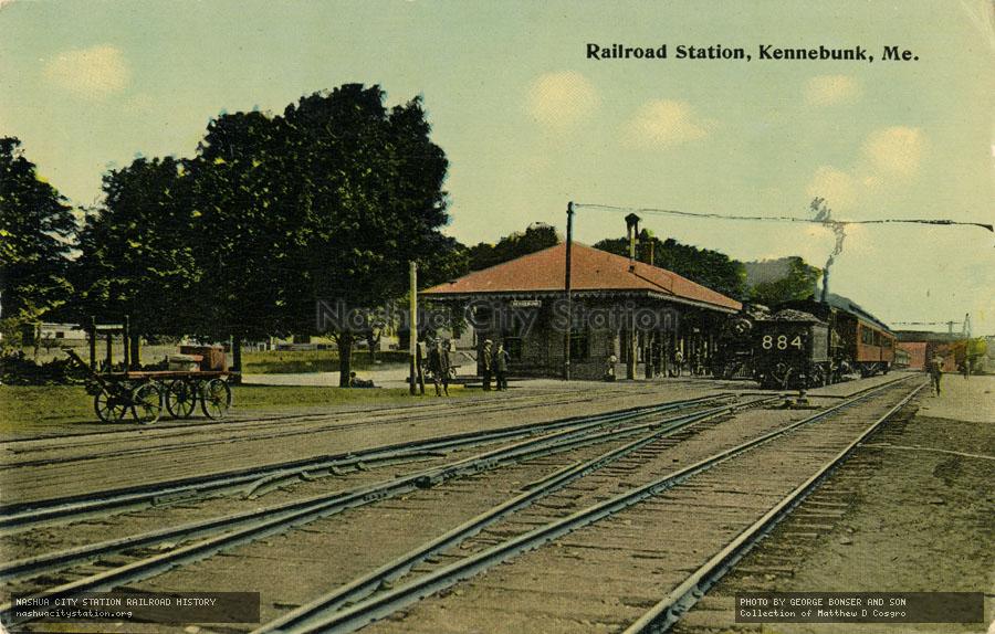 Postcard: Railroad Station, Kennebunk, Maine